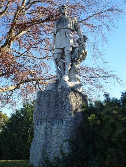 Denkmal der Schlacht bei Vögelinsegg von 1403 in Speicher
