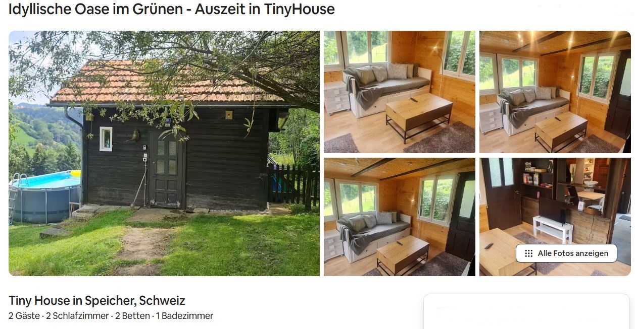 Tiny Ferienhaus in Speicher im schnen Appenzellerland